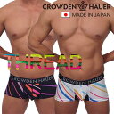 【5月セール3200円→1300円】CROWDEN HAUER ツルツル メンズ ボクサーパンツ THREAD メンズボクサーパンツ 男性下着 パンツ 前閉じ ...