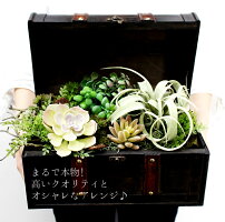 楽天スーパセールで10%OFF!ボタニカルアレンジ多肉植物エアープランツ造花グリーン手入れ不要で一生持つ♪のアーティフィシャルフラワー癒しのインテリアエケベリアグリーンネックレスティランジア