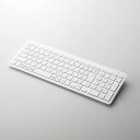 エレコム Bluetoothコンパクトキーボード/パンタグラフ式/薄型/マルチOS対応/ホワイト タブレット用キーボード 外付けキーボード 無線 ワイヤレス 小型 コンパクト テレワーク リモートワーク 在宅勤務