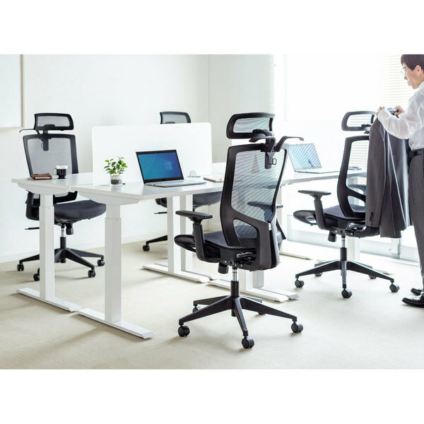 【メーカー直送】【代引き決済不可】サンワサプライ ハンガー付きメッシュチェア [SNC-NET22BK]【送料無料※沖縄・離島は配送不可】オフィスチェア パソコンチェア メッシュ椅子 手もたれ 肘当て 背もたれロッキング テレワーク リモートワーク 在宅勤務