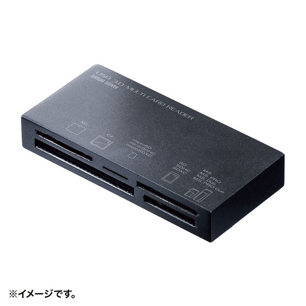 サンワサプライ USB3.1 マルチカードリーダー[ADR-3ML50BK] カラー:ブラック【送料別】SDメモリーカード microSDカード メモリースティック コンパクトフラッシュ xDピクチャーカード