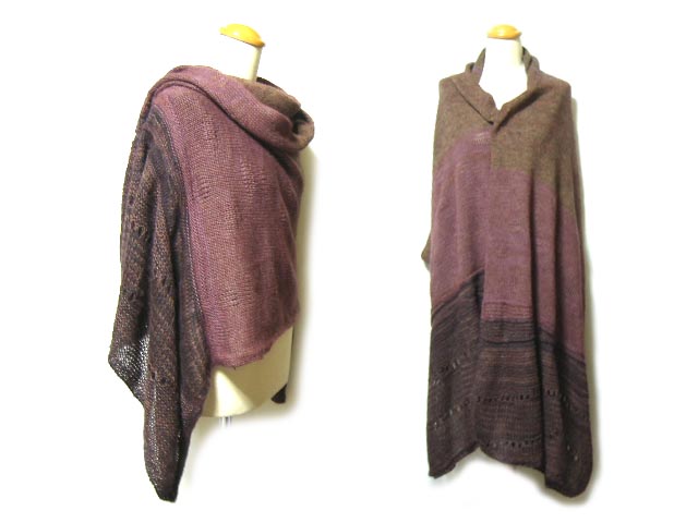 新品同様 lilith france エスニック大判ショールマントジャケット・マフラー (solid ethnic big shawl) リリット 043832 【中古】