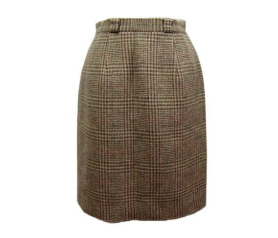 乐天商城 - Pluck PARIS クラシックツイードチェック柄スカート (Check Tweed Skirt Classic) 048464 【中古】