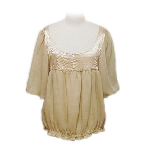 n°11 フェミニンバルーンカットソー (Feminine balloon cut-and-sew) No11 ナンバー11 ジュウイチ ブラウス 062904 【中古】