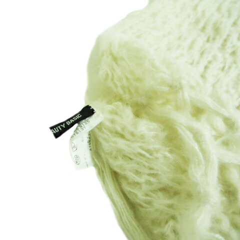 NATURAL BEAUTY BASIC Low gauge knit shawl (ナチュラルビューティーベーシック ローゲージニットショール) マフラー ストール 063408 【中古】