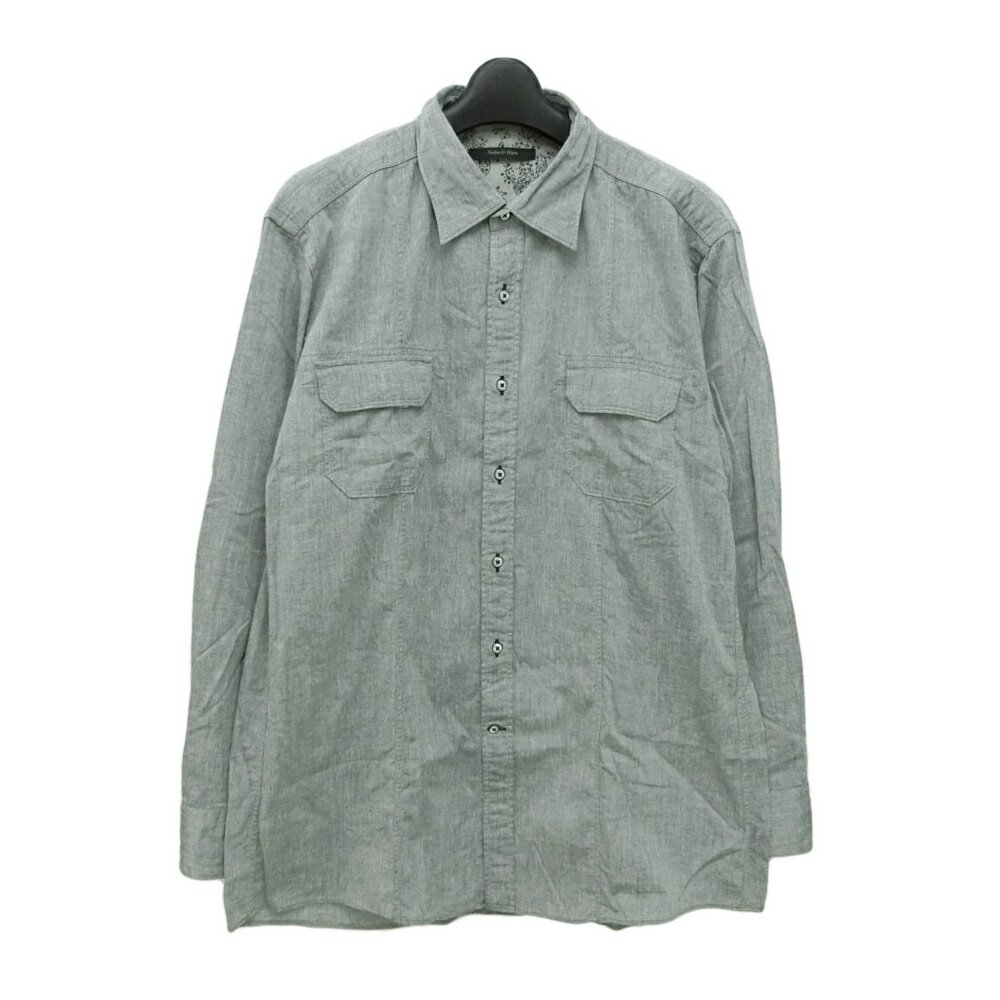 Chambray Shirts - Nobu&Hiro ノブアンドヒロ 蝶刺繍 シャンブレーシャツ 083532 【中古】