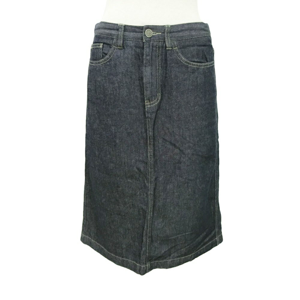 乐天商城 - GOLD JEANS ゴールドジーンズ 「L」 スリット デニム スカート 084308 【中古】
