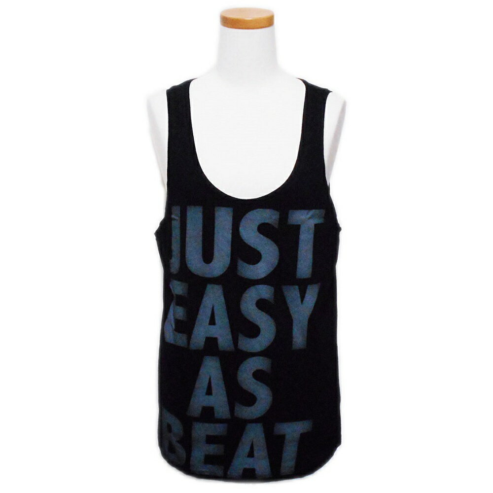 美品 RING MILANO リングミラノ 「XS」 英字メッセージ タンクトップ (イタリア製 ノースリーブ) 08637..