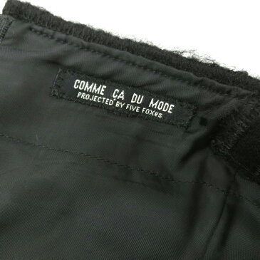 COMME CA DU MODE コムサデモード ブラックウールワンピース (黒) 091142 【中古】