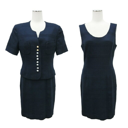 Rope ロペ 「M」 セットアップ ワンピース (紺 ネイビー) 094168 【中古】 Rope ロペ 「M」 セットアップ ワンピース (紺 ネイビー) 094168 【中古】