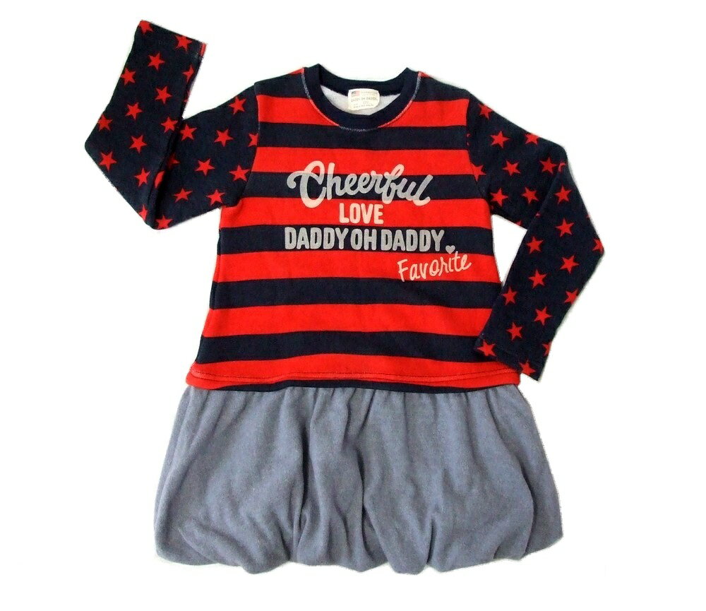 美品 DADDY OH DADDY ダディオーダディ スエット切り替えワンピース (キッズ 子供服) 094606 【中古】