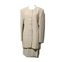 美品 GEORGES RECH ジョルジュレッシュ 「9」 プリーツセットアップスカートスーツ 095403 【中古】