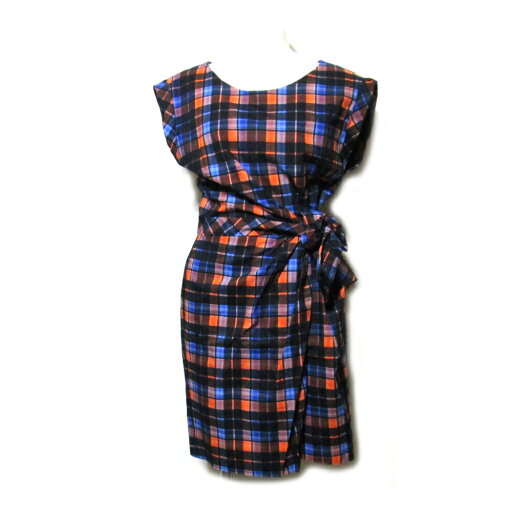 美品 Paul Smith ポールスミス 「40」 タータンチェックリボンワンピース 096136 【中古】 美品 Paul Smith ポールスミス 「40」 タータンチェックリボンワンピース 096136 【中古】
