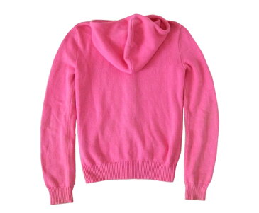 RALPH LAUREN SPORT ラルフローレン スポーツ 「XS」 ピンクコットンニットパーカー (フルジップ) 098037 【中古】