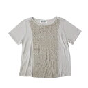 美品 AMBIVALENCE アンビバレンス レース切り替えカットソー (Tシャツ) 100974 