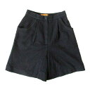 LANCEL PARIS ランセル 「9」 キュロットパンツ (黒 スカート) 104671 【中古】