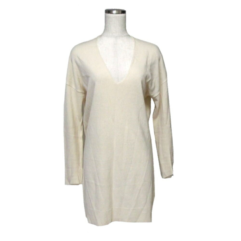 antiqua patterntorso アンティカ ドルマン変形ニットセーター (ベージュ 長袖 立体裁断 チュニック) 110801 【中古】(4)