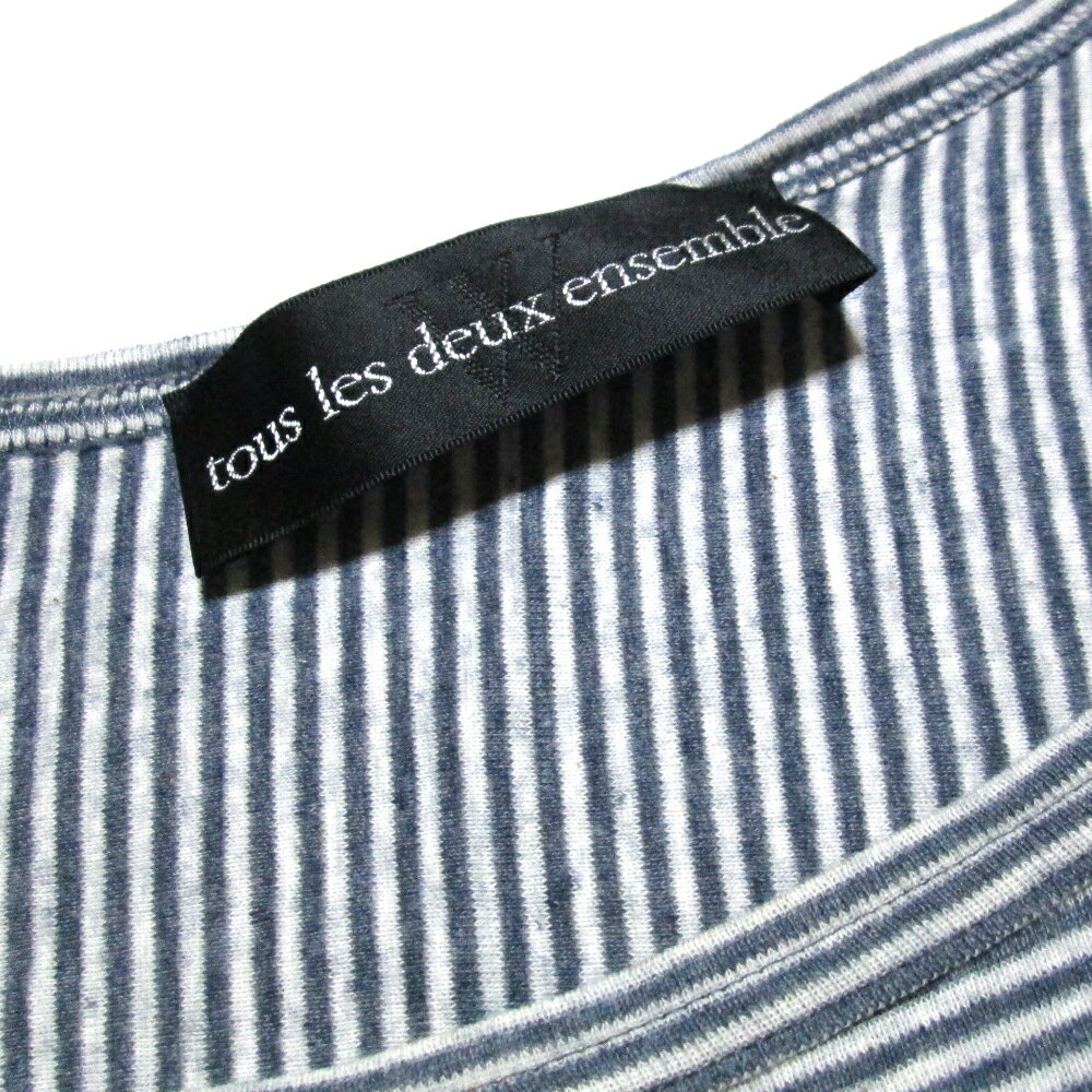 ous les deux ensemble トゥレ・ドゥ・ アンサンブル アシンメトリーTシャツ (半袖) 121617 【中古】
