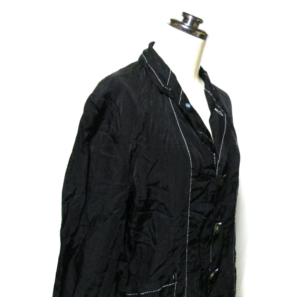 Vintage robe de chambre COMME des GARCONS ヴィンテージローブドシャンブル コムデギャルソン 製品染 シャツジャケット (黒) 125536 【中古】