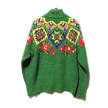 美品 Vintage YOSHIYUKI KONISHI FICCE ヨシユキヨニシ フィッチェ アートデザインハンドニットセーター (ドン小西) 125565 【中古】