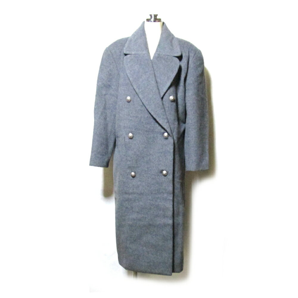 美品 Vintage 49AV. JUNKO SHIMADA ジュンコシマダ 「9」 ダブルブレスロングコート (マキシ丈) 126604 【中古】