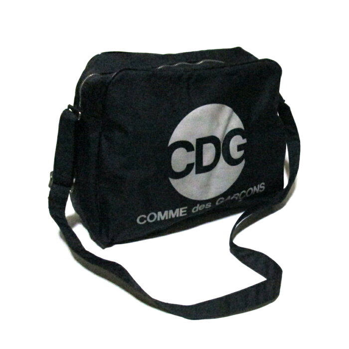 Vintage COMME des GARCONS ヴィンテージコムデギャルソン 初期オリジナルCDGエアラインショルダーバッグ (黒 鞄) 131673 【中古】