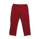 美品 DSQUARED2 ディースクエアード 「38」 イタリア製 クロップドパンツ (赤 インポート) 131696 【中古】