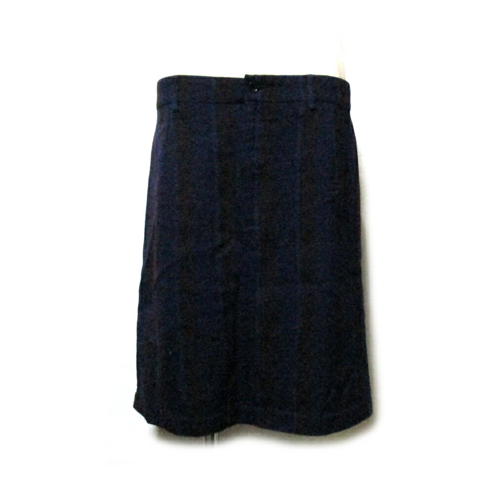 美品 tricot COMME des GARCONS トリコ コムデギャルソン 「M」 2004 ドッキング裏返しスカート (ストライプ) 131924 【中古】