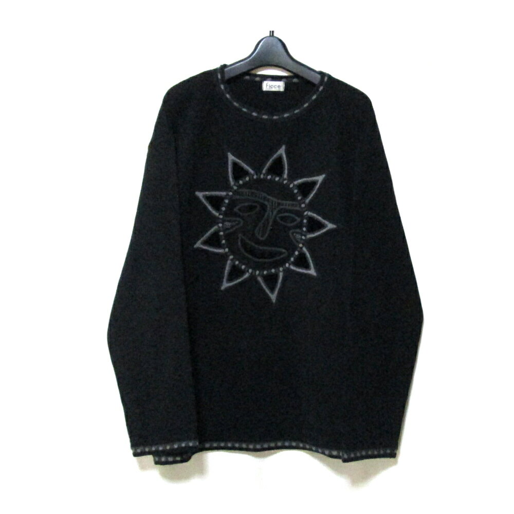 美品 Vintage ficce YOSHIYUKI KONISHI フィッチェ 太陽ワイドセーター (ドン小西 UOMOアヴァンギャルド ) 132175 【...