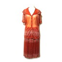 美品 Vintage MARITHE FRANCOIS GIRBAUD ヴィンテージ マリテフランソワジルボー 「38」 エスニックチュールセットアップスーツ ...