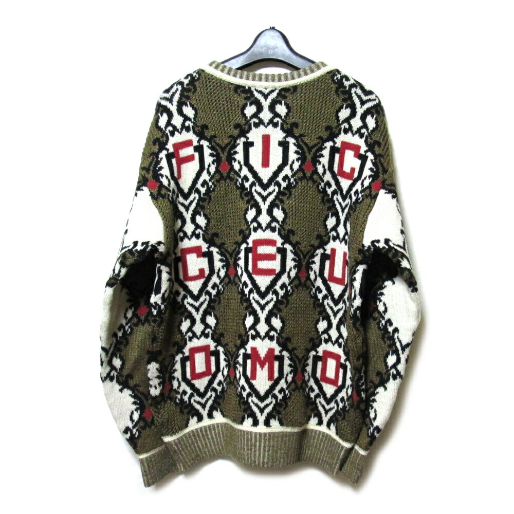 Vintage ficce YOSHIYUKI KONISHI ヴィンテージ フィッチェ ヨシユキコニシ ロゴグラフィックニットセーター (ドン小西 バブル) 132466 【中古】