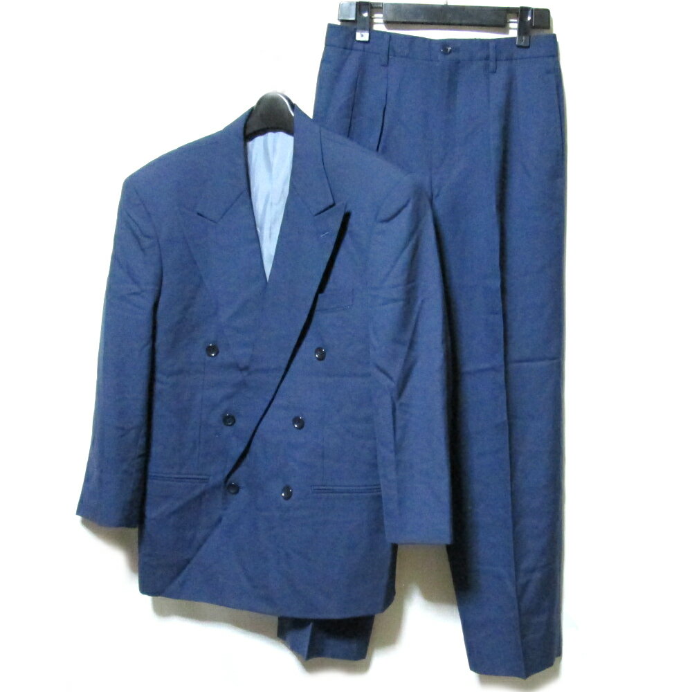 Vintage ATELIER SAB for men ヴィンテージ アトリエサブフォーメン 「M」 ダブルブレスセットアップスーツ (紺 ネイビー 定番 ボックスシルエット アヴァンギャルド バブル) 132782 【中古】