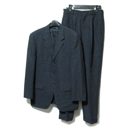 Vintage MEN'S BIGI ヴィンテージ メンズ ビギ 「M」 3B セットアップスーツ (黒 グレー ボックスシルエット アヴァンギャルド バブル) 132817 【中古】 Vintage MEN'S BIGI ヴィンテージ メンズ ビギ 「M」 3B セットアップスーツ (黒 グレー ボックスシルエット アヴァンギャルド バブル) 132817 【中古】
