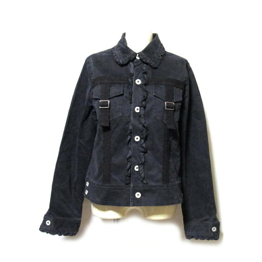 Vintage PINK HOUSE ヴィンテージ ピンクハウス 「L」 レースボンテージジャケット (ブルゾン ブラック 黒 フリル 金子功) 133356 【中古】 Vintage PINK HOUSE ヴィンテージ ピンクハウス 「L」 レースボンテージジャケット (ブルゾン ブラック 黒 フリル 金子功) 133356 【中古】