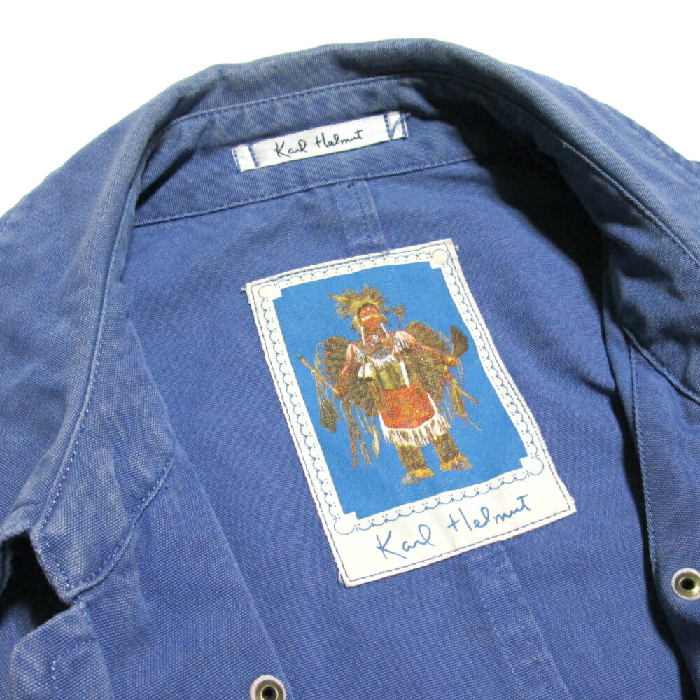 Vingtage Karl Helmut PINK HOUSE ヴィンテージ カールヘルム ピンクハウス コットンダッフルロングコート (メンズライン カネコイサオ コーチジャケット) 133372 【中古】