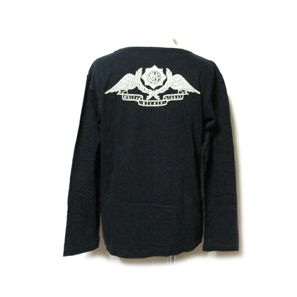Vintage BOUTIQE nicole ヴィンテージ ブティック ニコル バッグロゴエンブレムTシャツ (黒 ロング 長袖 松田光弘) 133556 【中古】