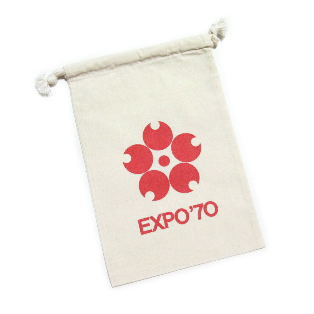【新古品】 EXPO'70 大阪万博 「L」 桜エンブレム巾着 (エキスポ70 大高猛 鞄 バッグ) 133693 【中古】のサムネイル