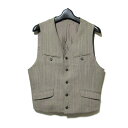 【新古品】 Vintage monsieur NICOLE ヴィンテージ ムッシュ ニコル 「48」 クラシックベスト.ジレ (ブラウン ビンテージ 未使用) ...