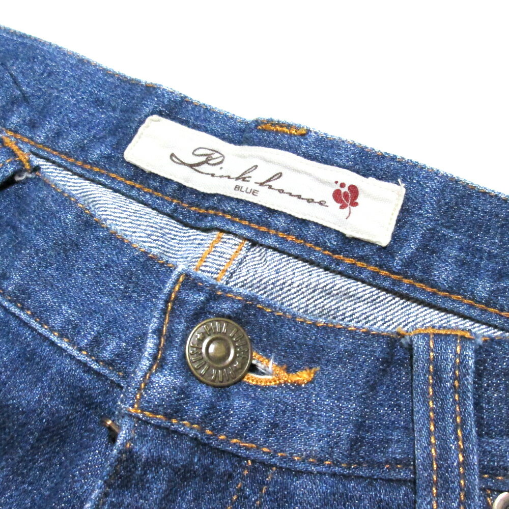 PINK HOUSE ピンクハウス ヴィンテージ加工デニムパンツ (金子功 KANEKO ISAO カネコイサオ ビンテージ ジーパン) 135922 【中古】