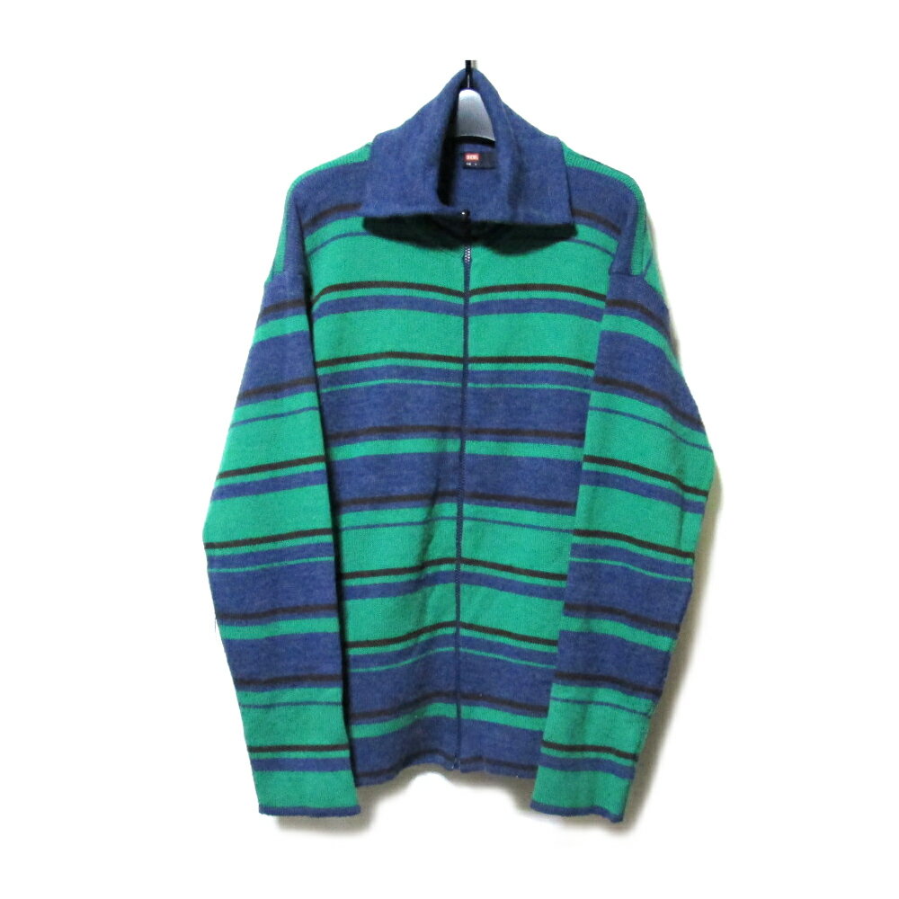 DIESEL ディーゼル 「L」 フルジップニットジャケット.カーディガン (カーデガン ブルゾン) 136347 【中古】