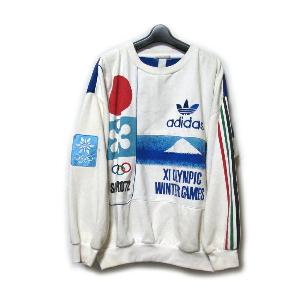 Vintage adidas ヴィンテージ オールド アディダス SAPPORO '72 OLYMPIC 限定トレーナー (札幌五輪 オリンピック 1972 ビンテージ スウェット) 136363 【中古】