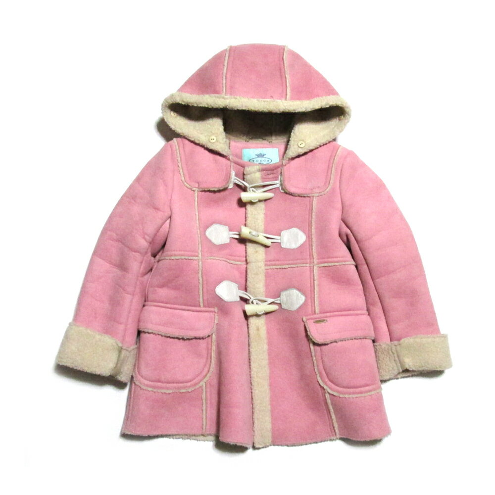 TOCCA トッカ 「110」 プリンセスムートンダッフルコート (ピンク キッズ 子供服) 137025 【中古】