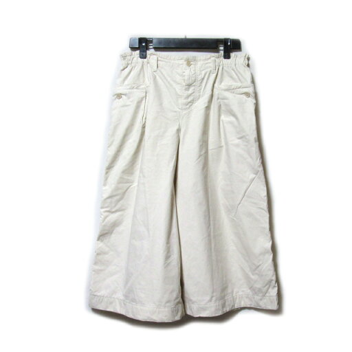 Plantation プランテーション 「L」 ワイドゴムパンツ (ホワイトグレー) 137234 【中古】 Plantation プランテーション 「L」 ワイドゴムパンツ (ホワイトグレー) 137234 【中古】