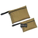 【新古品】 未使用 melo メロ アメリカ製 ポーチバッグ2点セット (カーキ USA 軍納品ブランド 鞄) 137515 【中古】