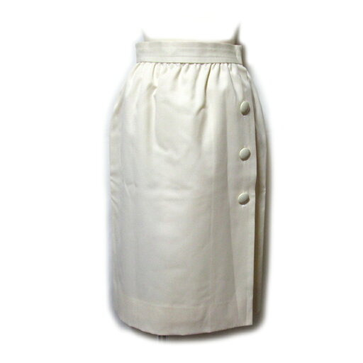 美品 Vintage GIVENCHY ヴィンテージ オールド ジバンシィ 「8」 ラッププレーンスカート (アンティークビンテージ 白 ホワイト) 137623 【中古】 美品 Vintage GIVENCHY ヴィンテージ オールド ジバンシィ 「8」 ラッププレーンスカート (アンティークビンテージ 白 ホワイト) 137623 【中古】