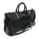 Vintage marie claire ヴィンテージ オールド マリクレール 2Way レザーボストンバッグ.ショルダーバッグ (ビンテージ 黒 ブラック 皮 革 鞄) 137844 【中古】(4)