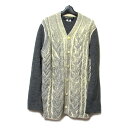 美品 COMME des GARCONS HOMME PLUS コムデギャルソン オム プリュス 「M」 2011 デカダンス期 グランジペイントケーブルロング...