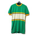美品 Vintage MONTBLANC ヴィンテージ オールド モンブラン 「52」 サイクリングTシャツ.ジャージ (緑色 黄色 グリーン イエロー 半袖 自転車 ビンテージ イタリア) 137967 【中古】