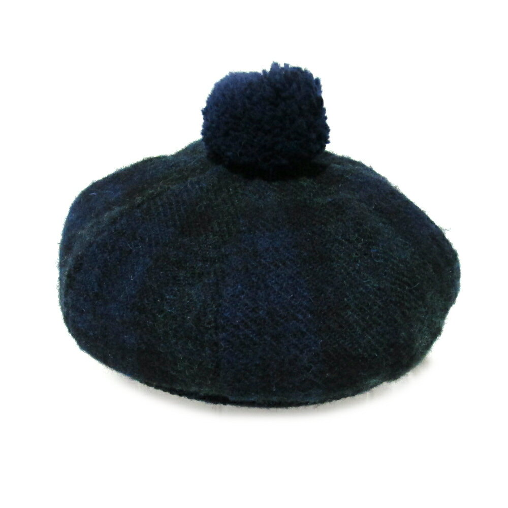Vintage Harris Tweed ヴィンテージ ハリスツイード スコットランド ベレー帽 (英国性 帽子 ハット オールド ビンテージ タモシャンターtam-o'-shanter) 138283 【中古】