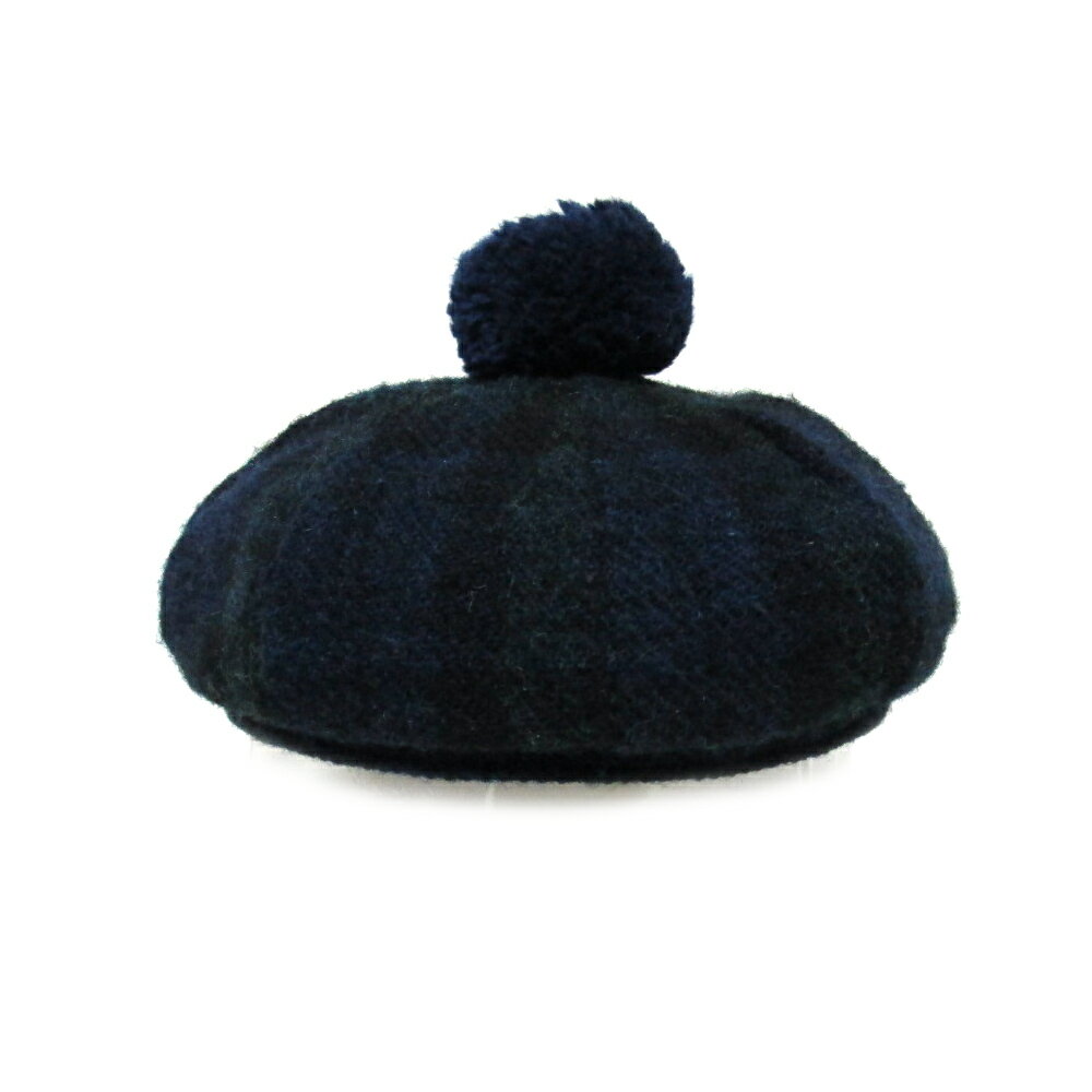 Vintage Harris Tweed ヴィンテージ ハリスツイード スコットランド ベレー帽 (英国性 帽子 ハット オールド ビンテージ タモシャンターtam-o'-shanter) 138283 【中古】